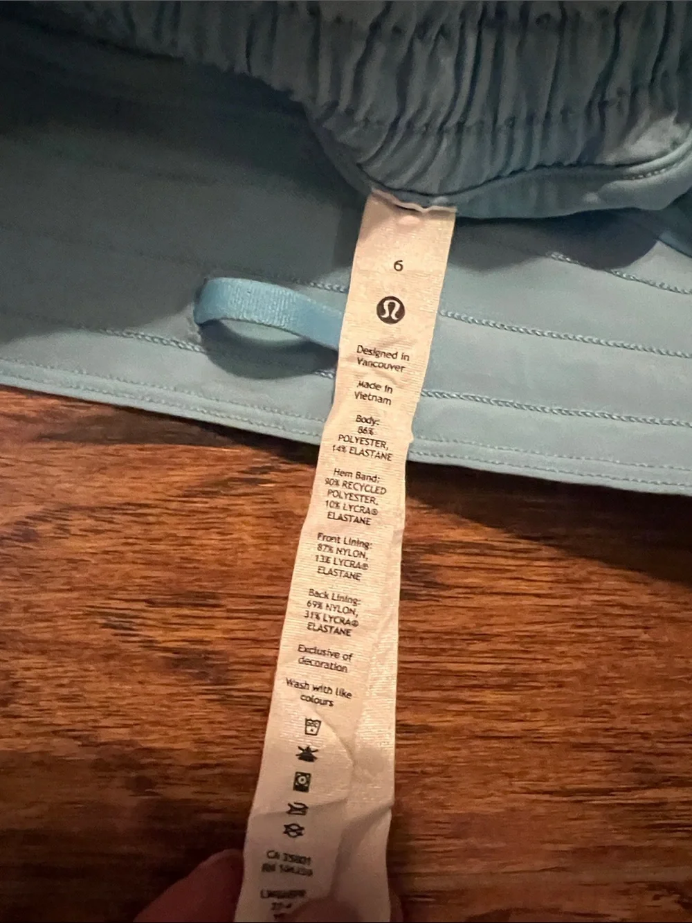 lululemon athletica Light Blue Athletic Skort